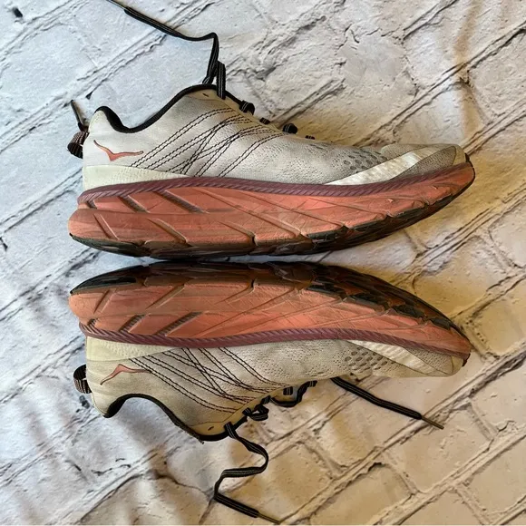 HOKA ONE Clifton Size 9 Women’s Running Shoes Pink Black Comfort Sneakers