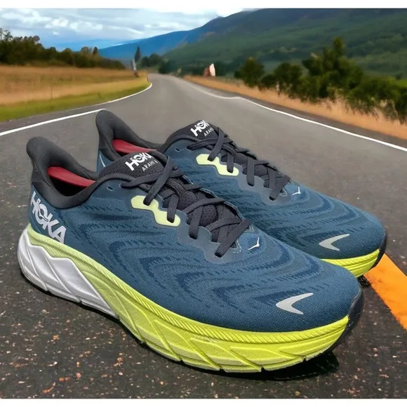 Hoka One One Arahi 1123194 BGBCR Blue Running Race Shoes Mens 10 Fast Shipping