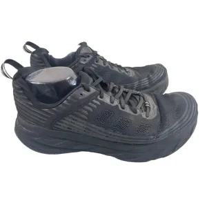 Hoka One One Bondi 6 Running Sneakers Men's 13 2E Black Mesh Shoes 1019271 BBLC