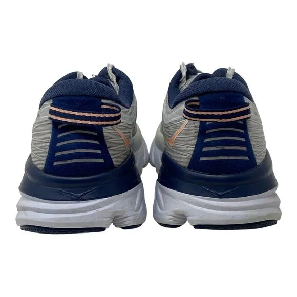 Hoka One One Bondi 7 Running Shoes In Lunar Rock/Black Iris Women’s Size 9.5