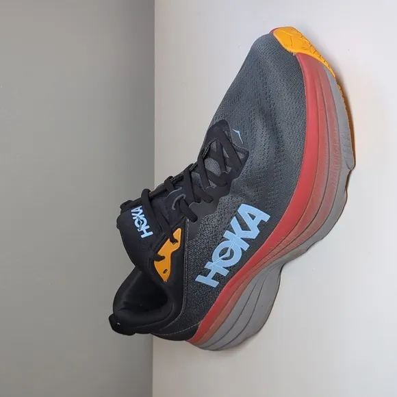 Hoka One One Bondi 8 Men’s Size 12 | Anthracite Castlerock Running Shoes