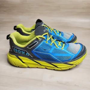 Hoka One One Clifton 1 Running Shoes 1101943 Blue Gray Green Men's Size 9.5