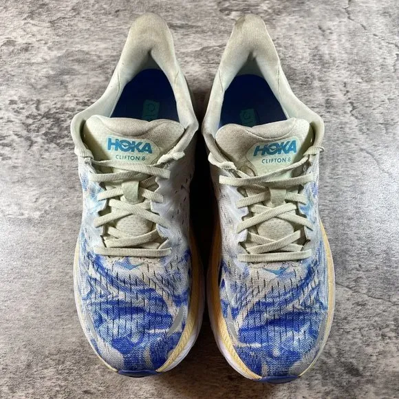 Hoka One One Clifton 8 Blue Athletic Running Shoes Women’s Size 6.5