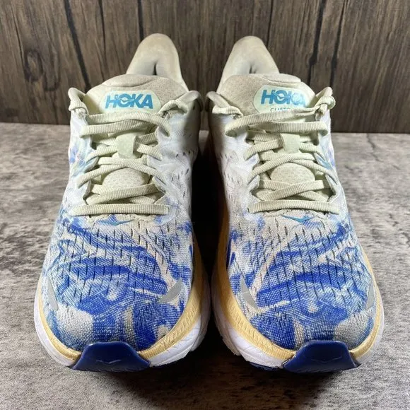Hoka One One Clifton 8 Blue Athletic Running Shoes Women’s Size 6.5
