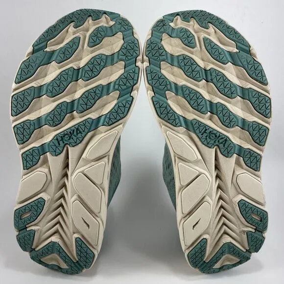 Hoka One One Clifton 8 Running Shoes Womens Size 7.5 B Blue Athletic Aquarelle