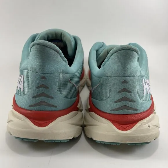 Hoka One One Clifton 8 Running Shoes Womens Size 7.5 B Blue Athletic Aquarelle