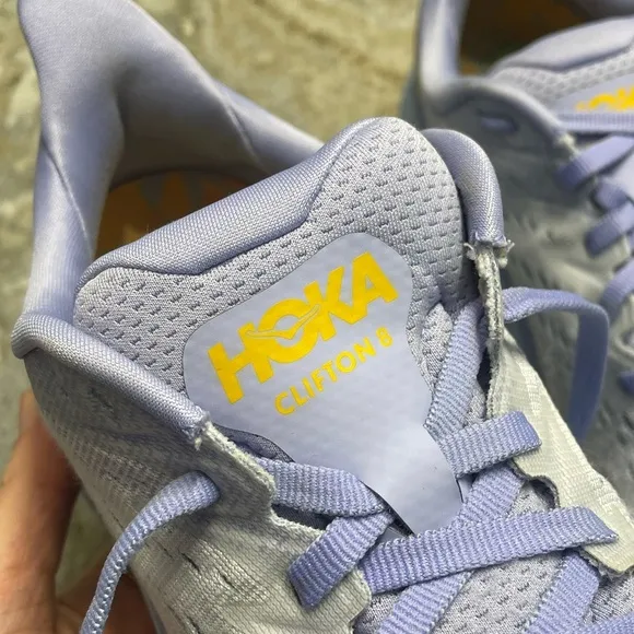 Hoka One One Clifton 8 Women’s Running Shoes Baby Lavender /Smoke Green