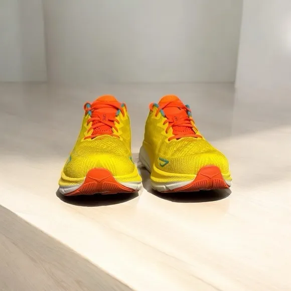 HOKA One One Clifton 9 Passion Fruit Maize Men's 10 D 1127895-PFMZ Running