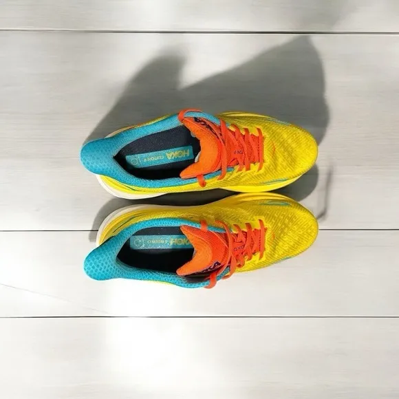HOKA One One Clifton 9 Passion Fruit Maize Men's 10 D 1127895-PFMZ Running