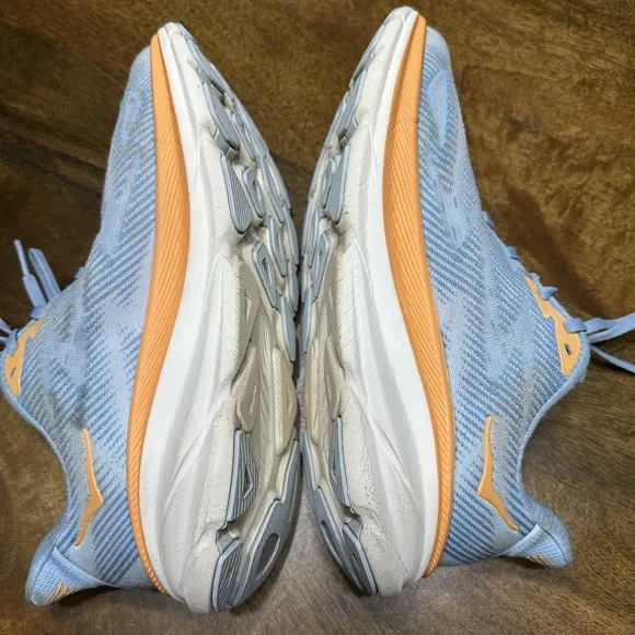 HOKA One One Clifton 9 Running Shoes - 1127896 ABIW - Blue - Women's 9.5 B