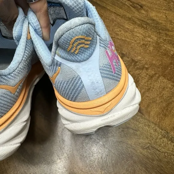HOKA One One Clifton 9 Running Shoes - 1127896 ABIW - Blue - Women's 9.5 B