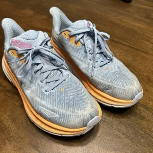 HOKA One One Clifton 9 Running Shoes - 1127896 ABIW - Blue - Women's 9.5 B
