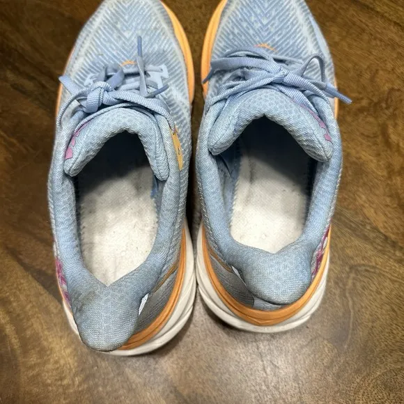 HOKA One One Clifton 9 Running Shoes - 1127896 ABIW - Blue - Women's 9.5 B