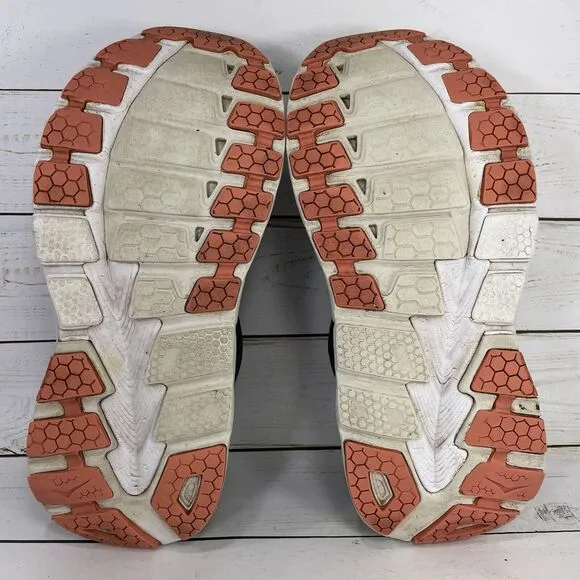 Hoka One One Gaviota 2 Running Shoes Womens Size 9 Gray Peach Athletic Sneakers