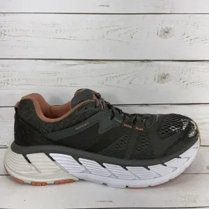 Hoka One One Gaviota 2 Running Shoes Womens Size 9 Gray Peach Athletic Sneakers