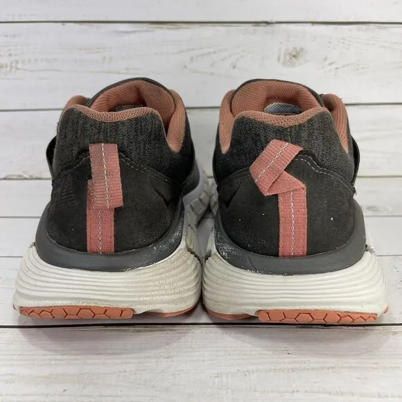 Hoka One One Gaviota 2 Running Shoes Womens Size 9 Gray Peach Athletic Sneakers