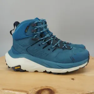Hoka One One Kaha 2 GTX Mid Womens Size 9 Shoes Blue Coral Hiking Trail NEW