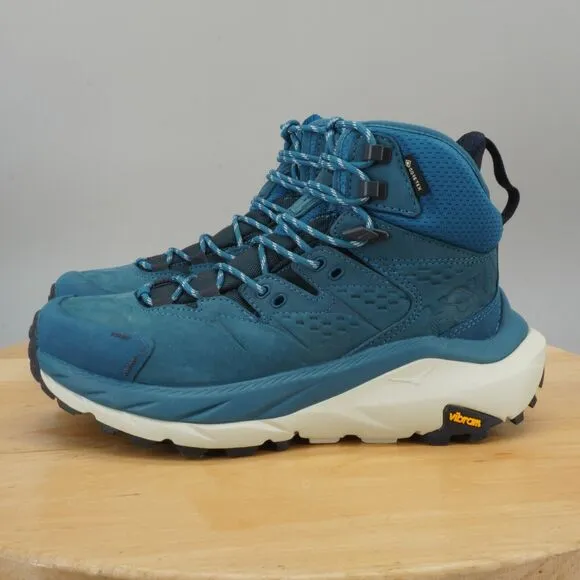 Hoka One One Kaha 2 GTX Mid Womens Size 9 Shoes Blue Coral Hiking Trail NEW
