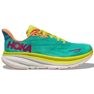 Hoka One One Men's Ceramic Green Clifton 9 Athletic Running Shoes Size 11D
