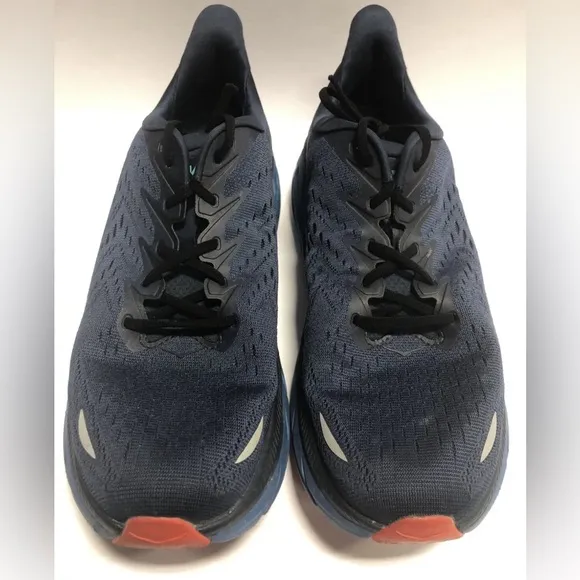 Hoka One One Men’s Clifton 8, Blue Running Shoes, Size 11.5D