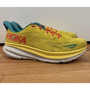 Hoka One One Men's Clifton 9 Passion Fruit Maize Running Shoes Sneakers Size 14
