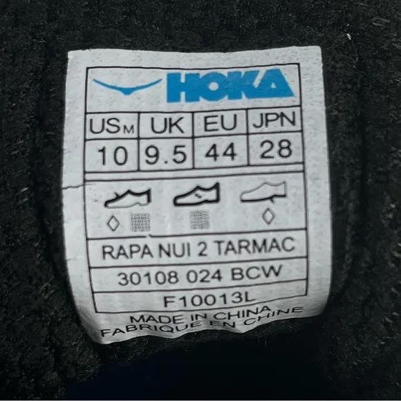 Hoka One One Papa Nui 2 Tarmac Running Shoes Mens Size 10
