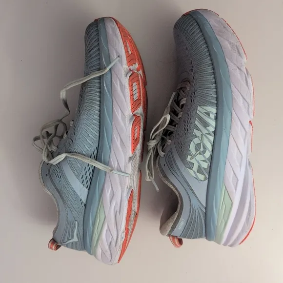 Hoka Women's Blue Running Bondi 7 Shoes US 9