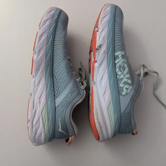 Hoka Women's Blue Running Bondi 7 Shoes US 9