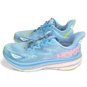 Hoka Women’s Clifton 9 Women’s Sz 8 Blue Pink Running Shoes Athletic Trainers