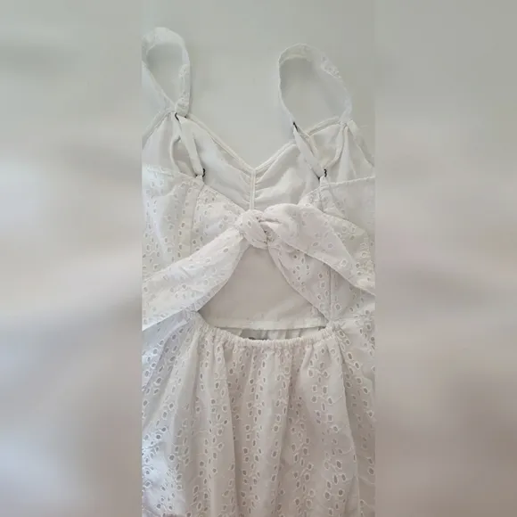 Hollister - White Eyelet Dress