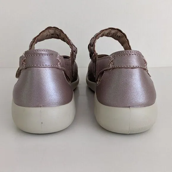 Hotter Quake Light Pink Leather Mary Jane Shoes Women's 9