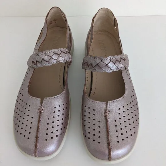 Hotter Quake Light Pink Leather Mary Jane Shoes Women's 9