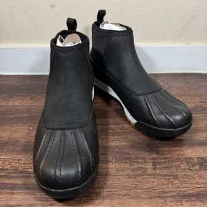 Huckberry‎ All Weather Vibram Chore Duck Boots Mens 10.5M Black Leather Slip On