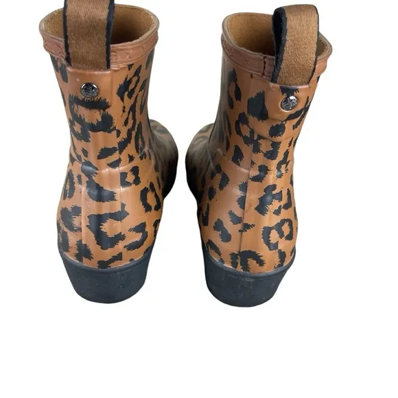 Hunter Leopard Print Women's Boots Size 6
