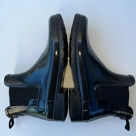 Hunter Original Refined Chelsea Waterproof Rain Boot ~ in Black (Read ~)