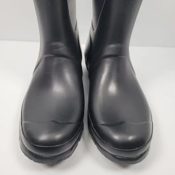 Hunter Original Women's Black Tall Rain Rubber Boots US Size 9