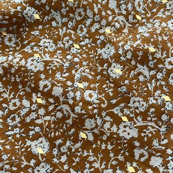 HYACINTH HOUSE Chestnut Floral Long Sleeve Liza Dress