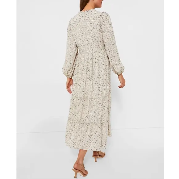 HYACINTH HOUSE Cream Floral Jesse Midi Dress