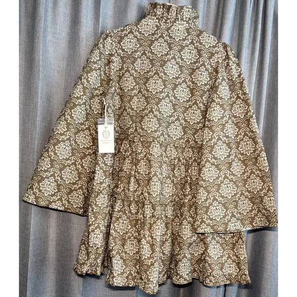 Hyacinth House Moss Printed Russell Mini Olive Dress Tuckernuck NWT Xsmall
