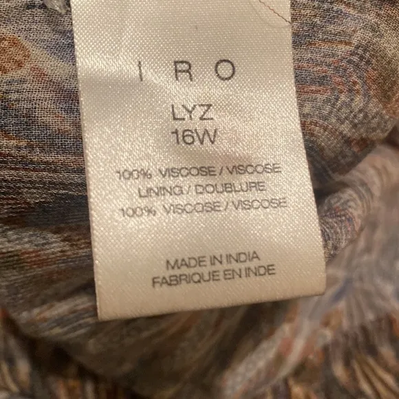 IRO Woman Lyz Print Mini Dress in size 38/ 16W