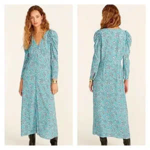 J Crew Drapey Puff Sleeve Dress in Paisley Bunch 6