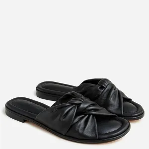 J. Crew Menorca padded twist-knot sandals in Black leather - Size 9.5 EUC