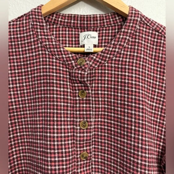 J. Crew Popover dress in brushed flannel