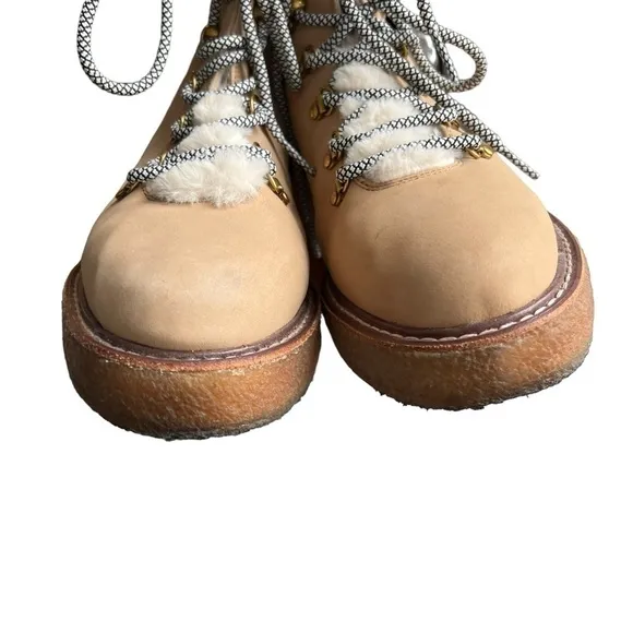 J. Crew - Winter Boots With Wedge Crepe Sole Fur Lined Sz 9