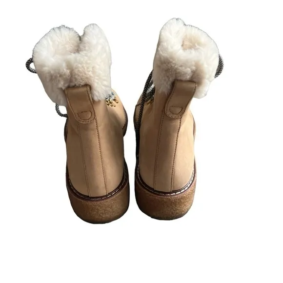 J. Crew - Winter Boots With Wedge Crepe Sole Fur Lined Sz 9