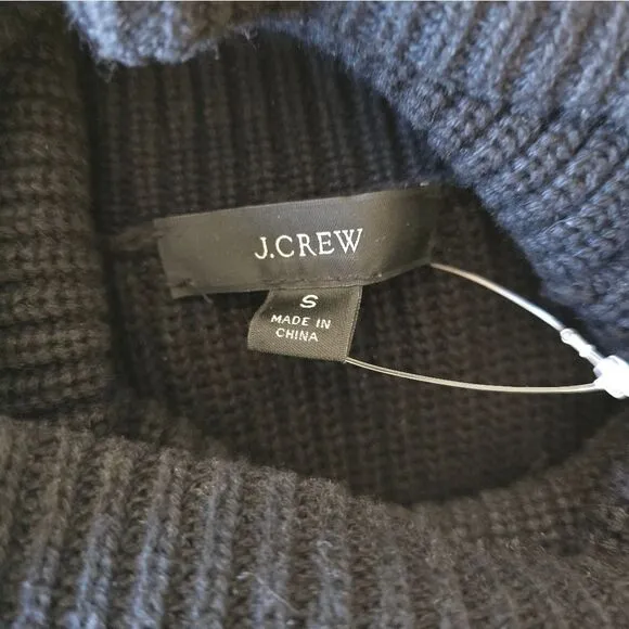 J Crew Cotton Cashmere Turtleneck Sweater