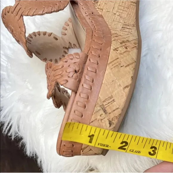 Jack Rogers Lauren Mid Cork Wedge Slip on Sandals
