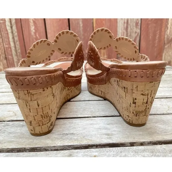 Jack Rogers Lauren Mid Cork Wedge Slip on Sandals