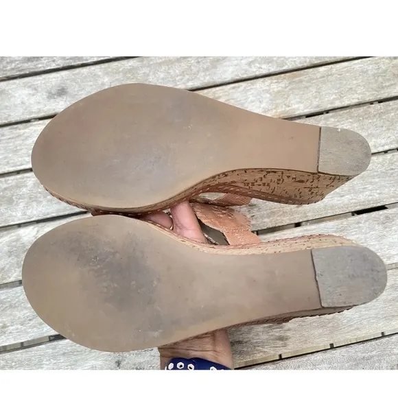 Jack Rogers Lauren Mid Cork Wedge Slip on Sandals