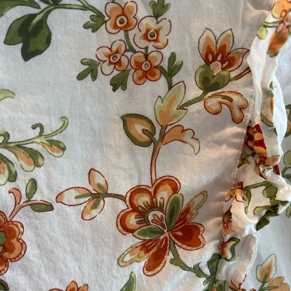 Janie and Jack Jet Ivory Floral Tiered Ruffle Dress Size 8
